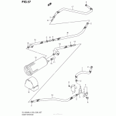 Схема вузла: Система вентиляції бензобака (Dl1000Al4 E33) для Suzuki DL1000 V-Strom