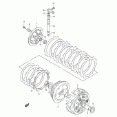 Схема вузла: Зчеплення для Suzuki DR250