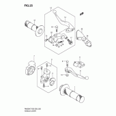 Схема узла: Ручки руля для Suzuki RM250