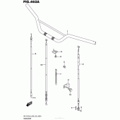Схема вузла: Кермо & Тросики (Dr-Z125L6 E28) для Suzuki DR-Z125 DR-Z125L