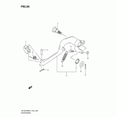 Схема узла: Задний тормоз для Suzuki DR-Z400 DR-Z400SM