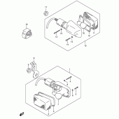 Схема вузла: Поворотники для Suzuki DR650 DR650SE