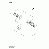 Схема вузла: Ручки з підігрівом (Опція) (Optional) для Suzuki DL650 V-Strom