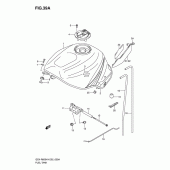 Схема вузла: Паливний бак (Gsx-R600K5) для Suzuki GSX-R600