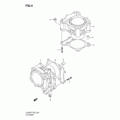 Схема вузла: Циліндр для Suzuki DL650 V-Strom