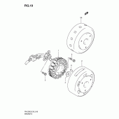 Схема вузла: Статор & Ротор для Suzuki RV125