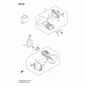Схема узла: Поворотники (Model k5) для Suzuki DR-Z400 DR-Z400SM