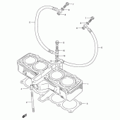 Схема узла: Цилиндр для Suzuki GSX-R400