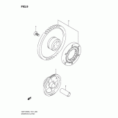 Схема вузла: Привід стартера для Suzuki GSF1250 Bandit S