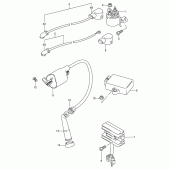 Схема вузла: Електроустаткування для Suzuki TU250