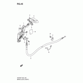 Схема вузла: Гальмо стоянки для Suzuki AN400 Burgman (EU analogue of SkyWave)