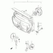 Схема узла: Фара (Model s) для Suzuki GSX750 Katana