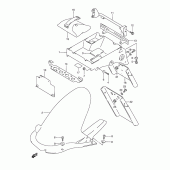 Схема вузла: Заднє крило для Suzuki RGV250