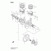 Схема узла: Коленчатый вал & Поршень для Suzuki GZ250 Marauder