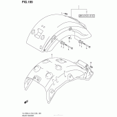 Схема вузла: Rear Fender (Vl1500L4 E33) для Suzuki VL1500 Boulevard C90