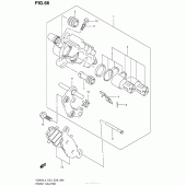 Схема узла: Передний тормозной суппорт для Suzuki VZ800 Boulevard M50