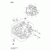 Схема вузла: Картер двигуна для Suzuki DR-Z70
