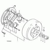 Схема узла: Статор & Ротор (E16) для Suzuki TS250