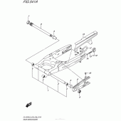 Схема вузла: Задній важіль (Маятник) для Suzuki DL1000 V-Strom