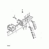 Схема вузла: Задній ліхтар (Стоп-сигнал) (E16) для Suzuki TS250