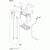 Схема вузла: Акумулятор для Suzuki VZR1800 Boulevard M109R BOSS