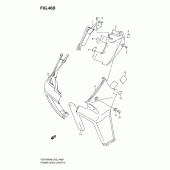 Схема вузла: Верхня накладка рами (Vzr1800k8/u2k8/nk8/nu2k8) для Suzuki VZR1800 Intruder M1800R/ Boulevard M109R