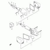 Схема вузла: Поворотники (Model s) для Suzuki GSF600 Bandit