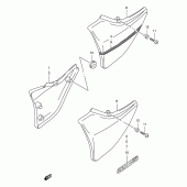 Схема вузла: Бічні панелі для Suzuki GSX400