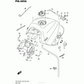 Схема вузла: Паливний бак (Gsx-S1000L7 E33) для Suzuki GSX-S1000