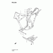 Схема узла: Рама (Model k5) для Suzuki TF125