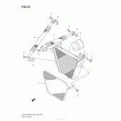 Схема узла: Масляный охладитель для Suzuki GSX-R1000