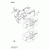 Схема вузла: Нижній обтічник (Model k5) для Suzuki GSX-R1000