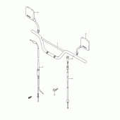 Схема узла: Руль & Тросики для Suzuki TS200