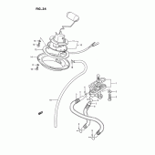 Схема узла: Топливный кран для Suzuki GSX1100