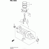 Схема узла: Коленчатый вал & Поршень для Suzuki GSX1300 Hayabusa