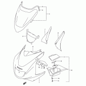 Схема вузла: Передній обтічник (Rf900rr/rs) для Suzuki RF900