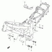Схема вузла: Рама для Suzuki SV650