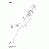 Схема узла: Горловина топливного бака для Suzuki AN650 Burgman (EU analogue of SkyWave)