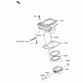 Схема узла: Цилиндр & Поршень для Suzuki RM-Z250