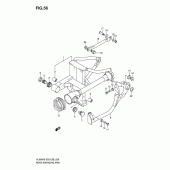 Схема вузла: Задній важіль підвіски Suzuki VL800 Boulevard C50T