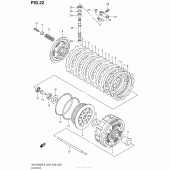 Схема вузла: Зчеплення для Suzuki DR-Z400 DR-Z400S