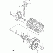 Схема вузла: Зчеплення для Suzuki GZ125 Marauder