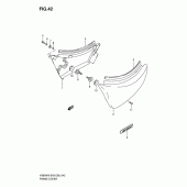 Схема вузла: Бічні панелі для Suzuki VS800 Boulevard S50