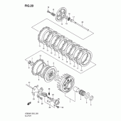 Схема вузла: Зчеплення Suzuki VZ800 Intruder M800/ Boulevard M50