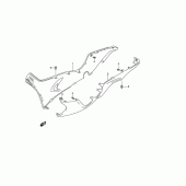 Схема вузла: Нижні молдинги (Спідниці) (Model k4, an400k5/k6) для Suzuki AN400 Burgman (EU analogue of SkyWave)