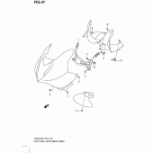 Схема вузла: Body cwl installation parts (With cowling) для Suzuki GS500