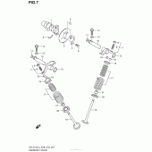Схема узла: Распредвал & Клапан для Suzuki DR-Z125 DR-Z125L