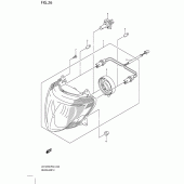 Схема узла: Фара для Suzuki UX125 Sixteen
