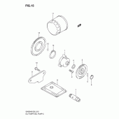 Схема узла: Масляный насос для Suzuki SV650