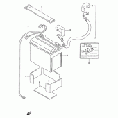 Схема вузла: Акумулятори (Model p/r/s) для Suzuki GSX-R1100